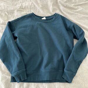 Pact green organic cotton pullover sweatshirt small